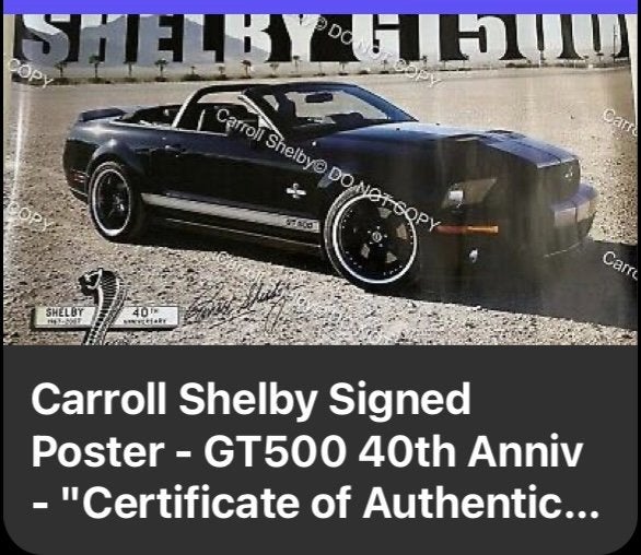 Garage Forum Shelby Ford posters GT500 |